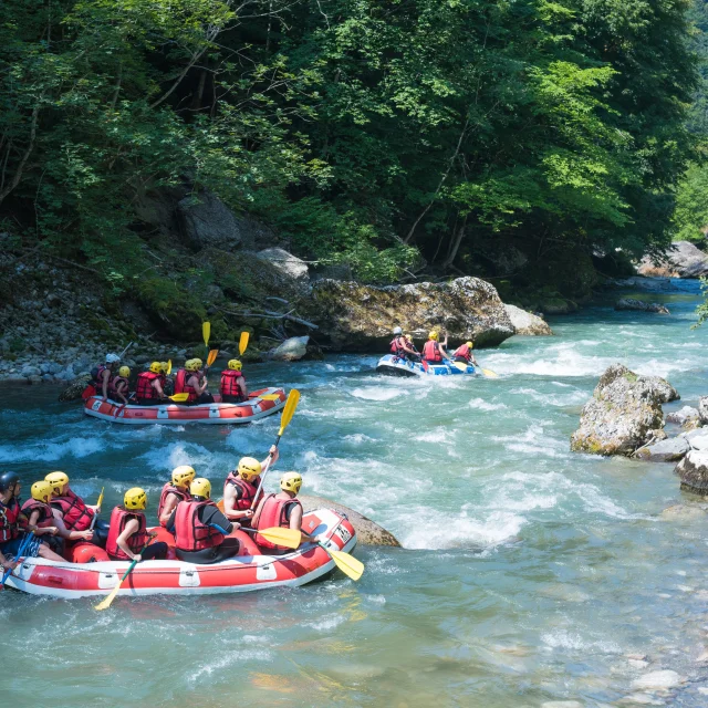 Rafting auf der Dranse